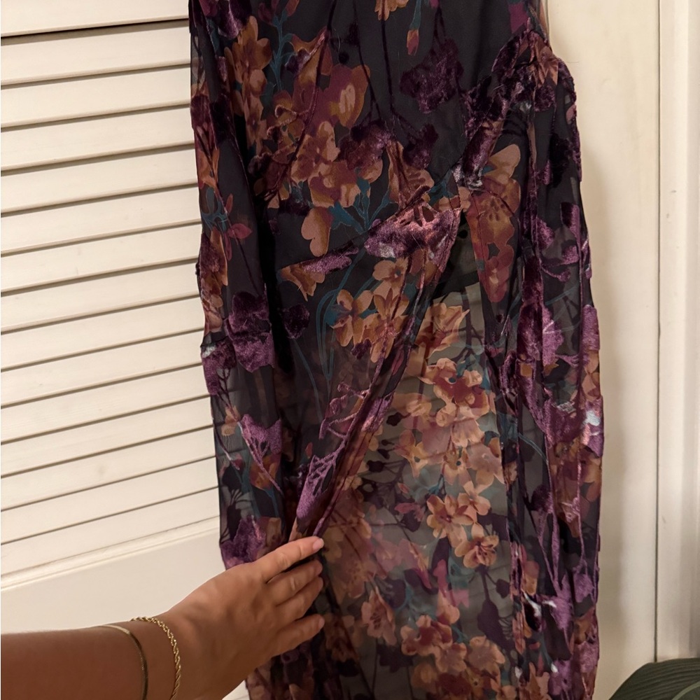 Showpo Dark Floral Maxi Dress - Picture 3 of 5